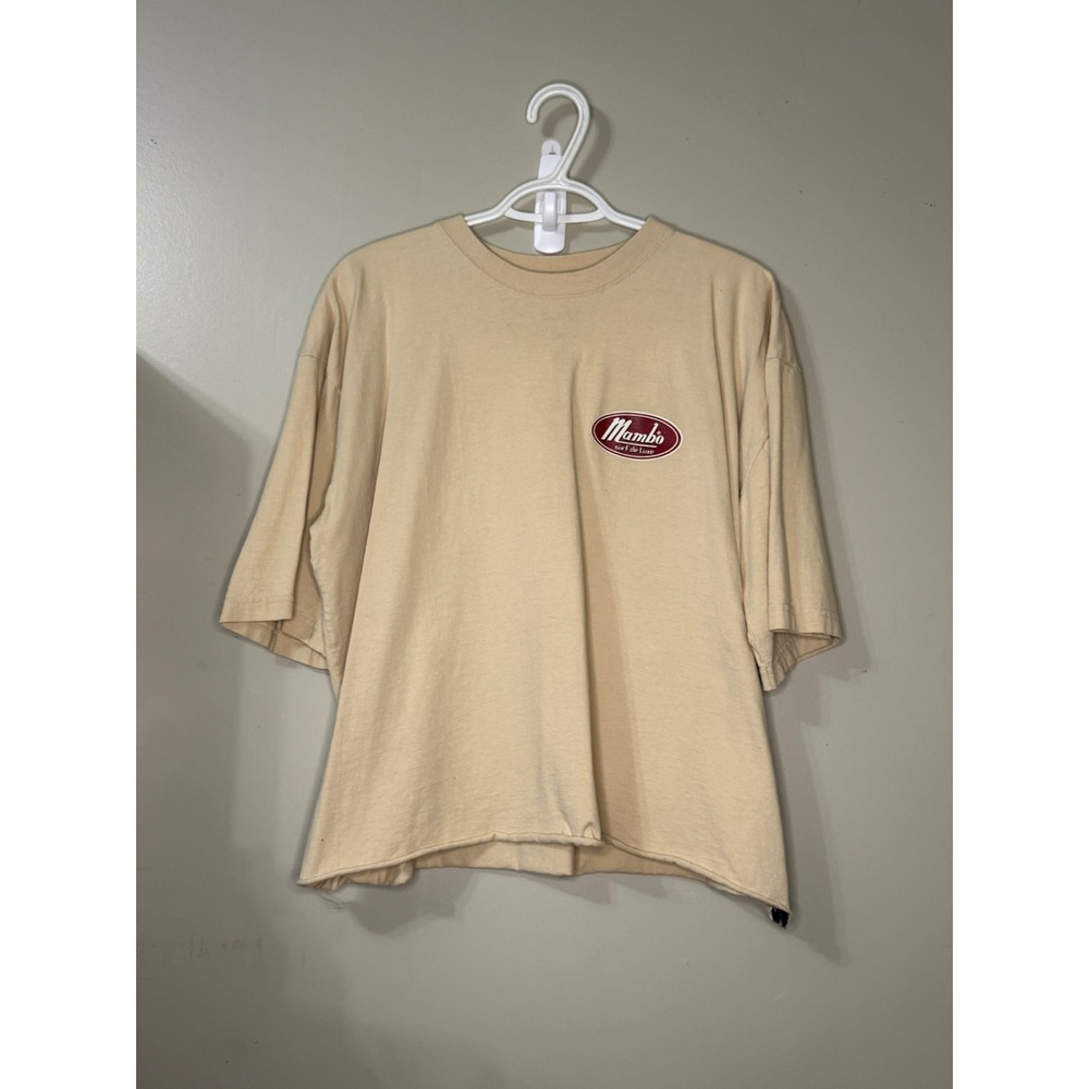 Vintage Mambo Science Bone T-Shirt Reg Mombassa 1996 Surf De Luxe Tan Mens XL